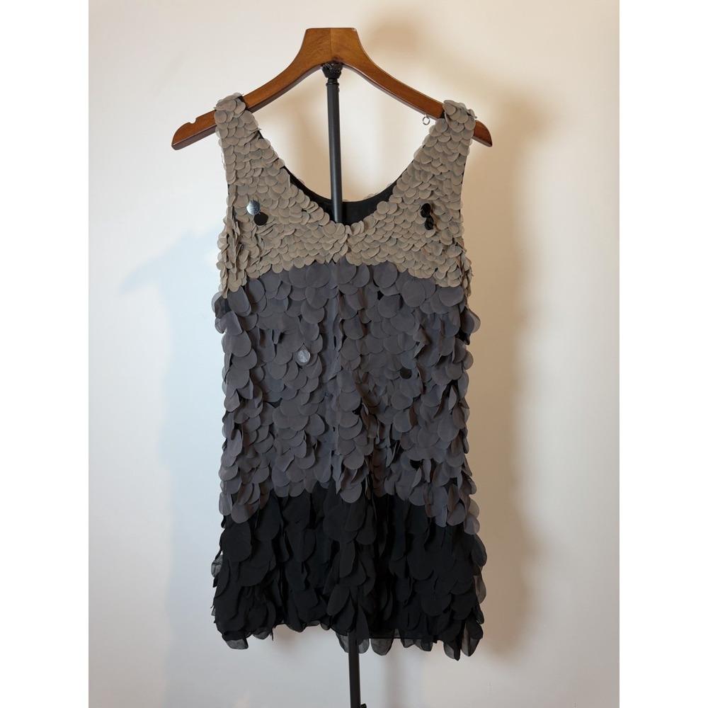 Hale Bob Ombre 3D Petal Applique Dress Women XS Statement Cocktail Party - Picture 2 of 6